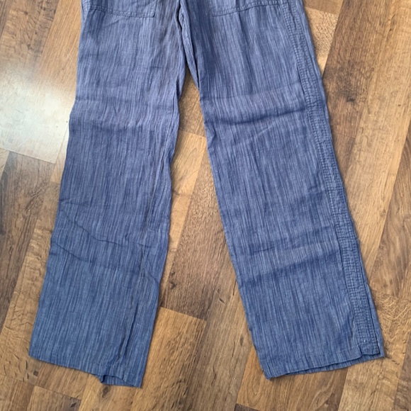 Athleta Linen Textured Wide Leg Pants - Picture 3 of 11